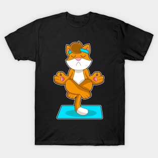 Cat Yoga Meditation Gymnastics T-Shirt